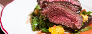 Seared Rib Steak with Arugula